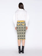 Gracia Fashion Women's Patterned Wool Knitted Pencil Skirt