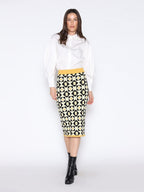 Gracia Fashion Women's Patterned Wool Knitted Pencil Skirt