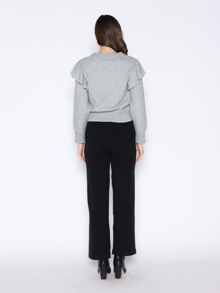Gracia Fashion Women's Rose Crochet Pullover Sweater