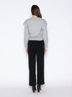 Gracia Fashion Women's Rose Crochet Pullover Sweater