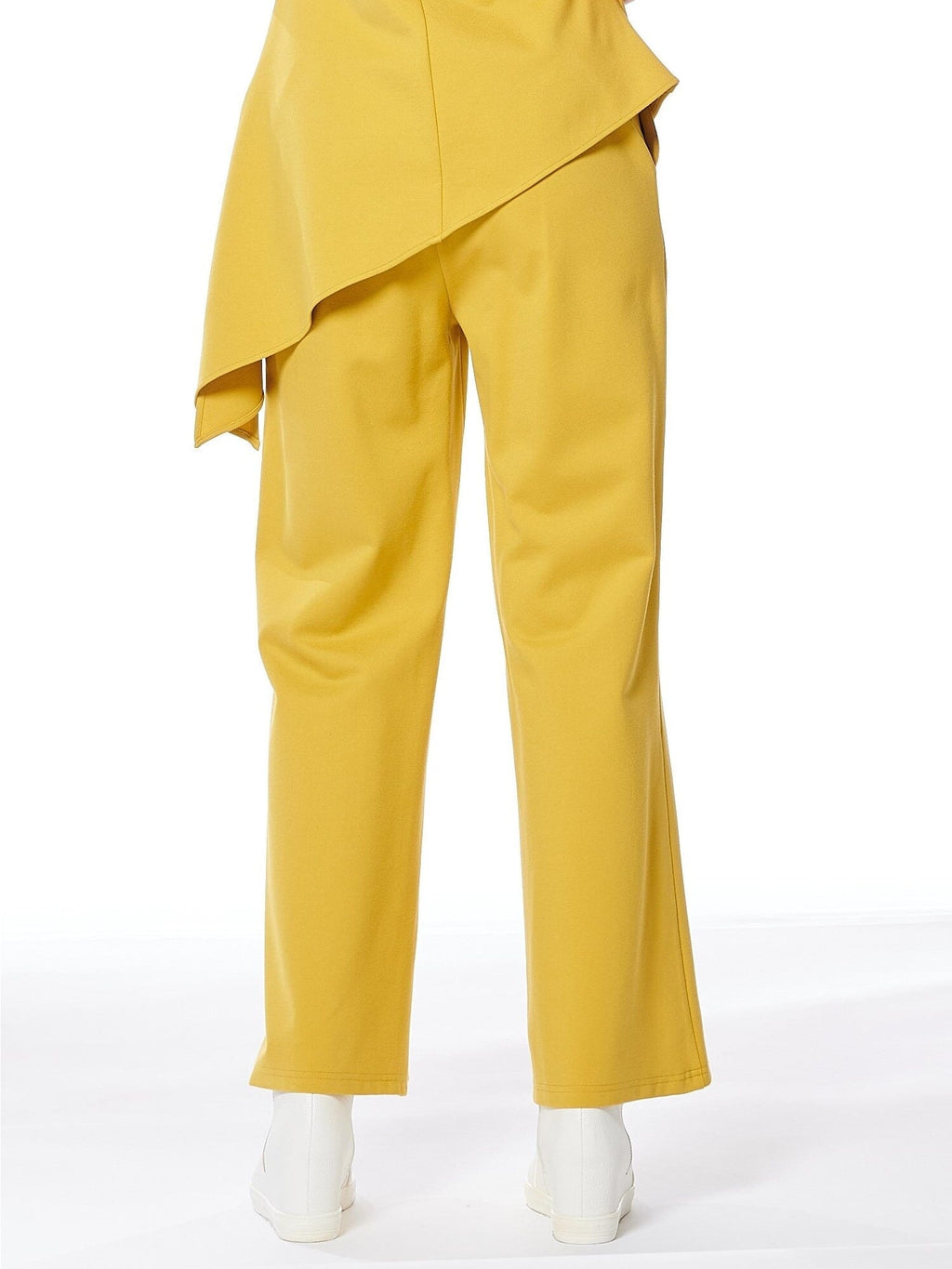 Gracia Fashion Women's Wide Leg Pants With Elastic Back