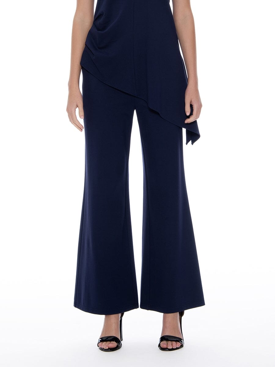 Gracia Fashion Women's Wide Leg Pants With Elastic Back