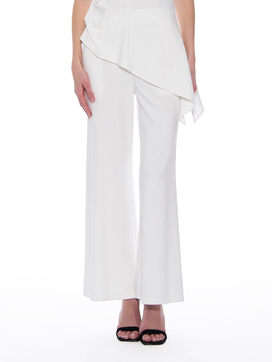 Gracia Fashion Women's Wide Leg Pants With Elastic Back