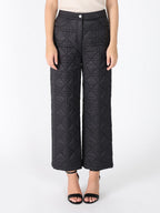 Gracia Fashion Women's Straight Leg Quilted Puffer Pants