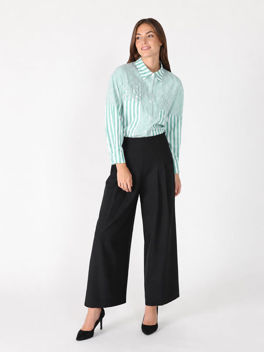 Gracia Fashion Women's Striped floral shirt