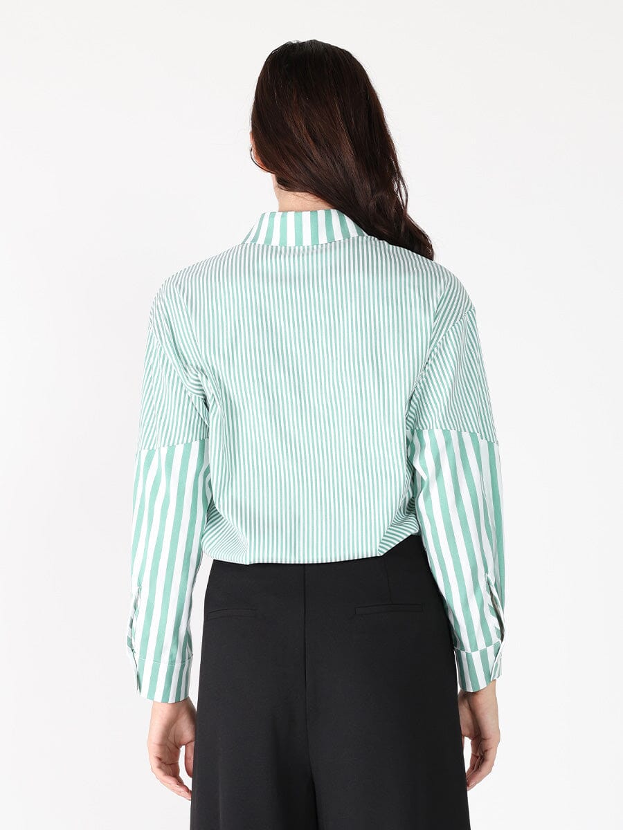 Gracia Fashion Women's Striped floral shirt