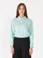 Gracia Fashion Women's Striped floral shirt