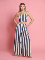 Gracia Fashion Women's Striped Tube Top