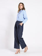 Gracia Fashion Women's Wide-Leg Denim Pants