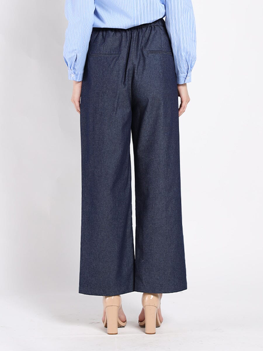 Gracia Fashion Women's Wide-Leg Denim Pants