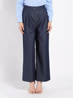 Gracia Fashion Women's Wide-Leg Denim Pants