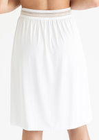 Women's White Half Slip