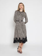 Gracia Fashion Women's Women's Leopard Silk Casual Dress